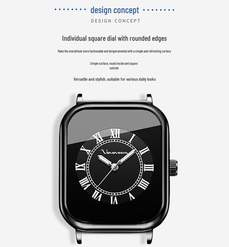 2025 Women's Business Casual Waterproof Quartz Wristwatch with Silicone Band