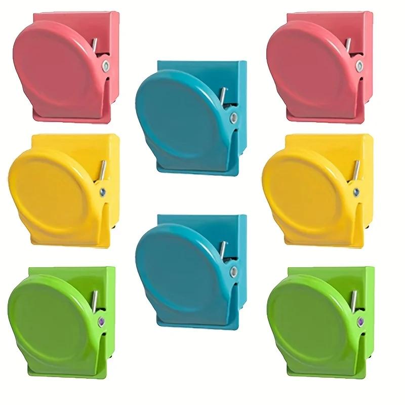 

8pcs Magnetic Office& Refrigerator Clips- Colorful Multi-Use Document Organizer, Suitable for Home and Kitchen