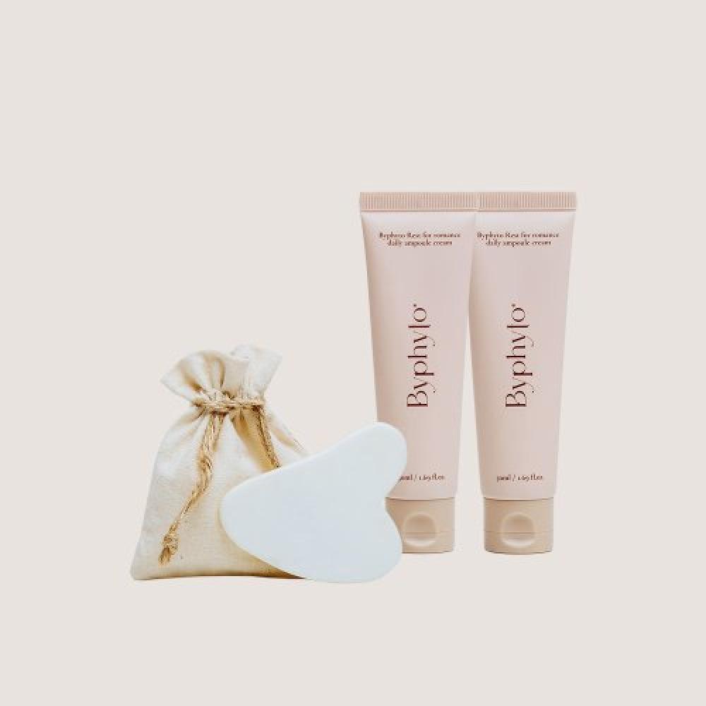 Byphyto Wrinkle Cream Home Care 3 Piece Set  2 Ampoule Cream+1 Lifting Stone Brace cream set of 2