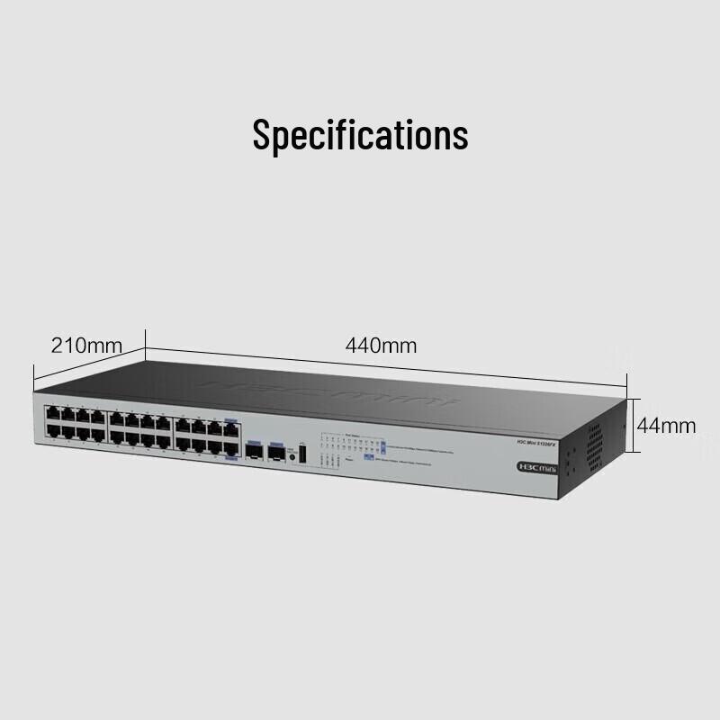 H3C Mini S1226FX 24-Port Gigabit Unmanaged Switch