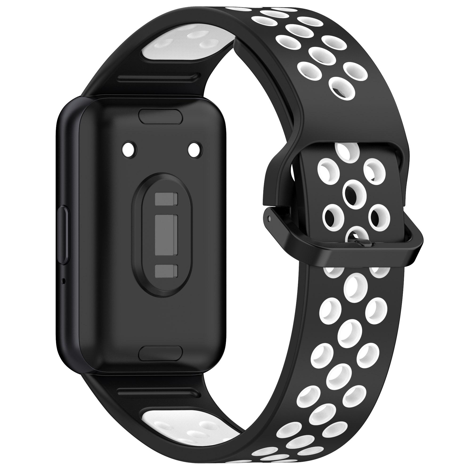 

Дышащий силиконовый ремешок для Samsung Galaxy Fit 3 Браслет Спортивный браслет Ремешок для часов Correa Для Samsung Galaxy Fit 3 Ремень Браслет на запястье Samsung Galaxy Fit 3 черный белый
