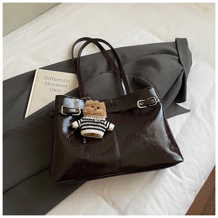 Suede Large Capacity Bag Women's Winter New Retro Fashion Armpit Bag Commuter Simple Tote Bag