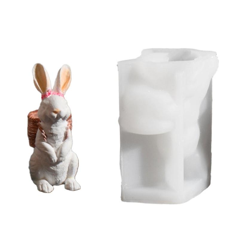 Easy Releases Silicone Rabbits Mould For Artisanal Craft And Decorations