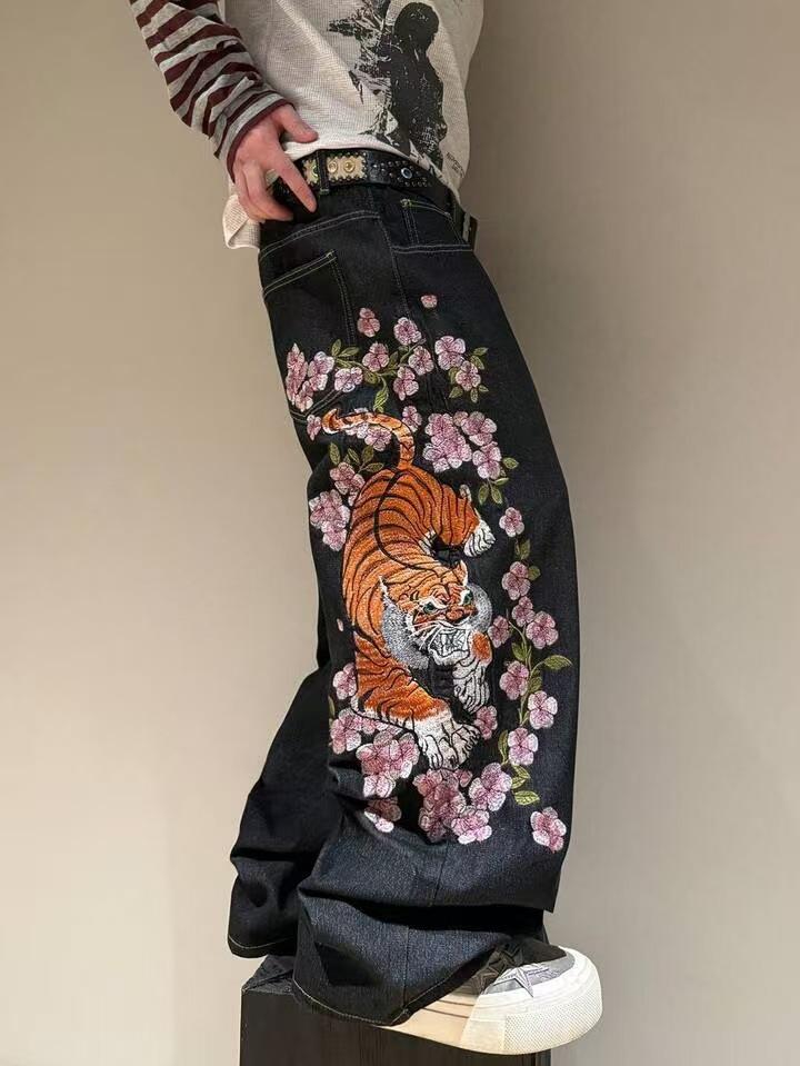 New men`s straight-leg pants European and