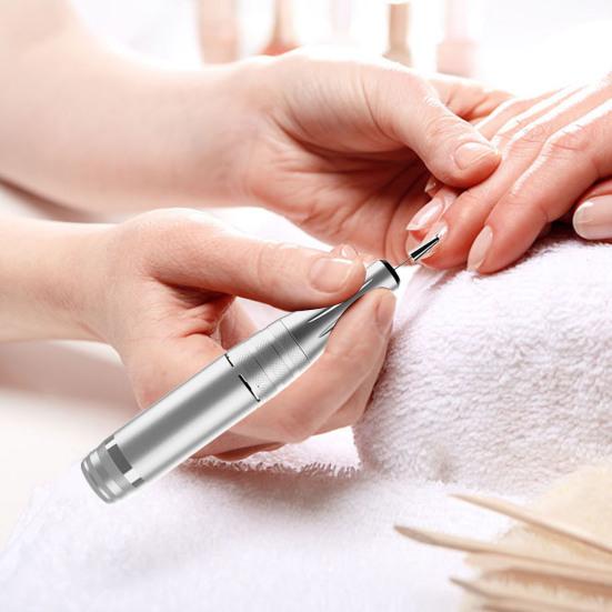 Electric Nail Polisher with 6 Attachments USB Manicure Tool for Fingernails And Toenails High Speed 35000RPM Nail Machine for Home And Salon Use