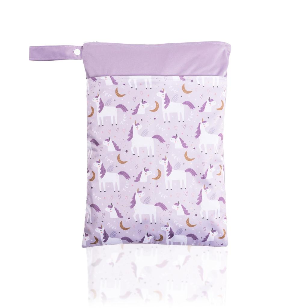 Waterproof Diaper Perfect for and Washable [plunmoln] Pouch, Multi-Purpose, Travel, Yoga, Gym, Sports, Daycare, Preschool, (C (unicorn))