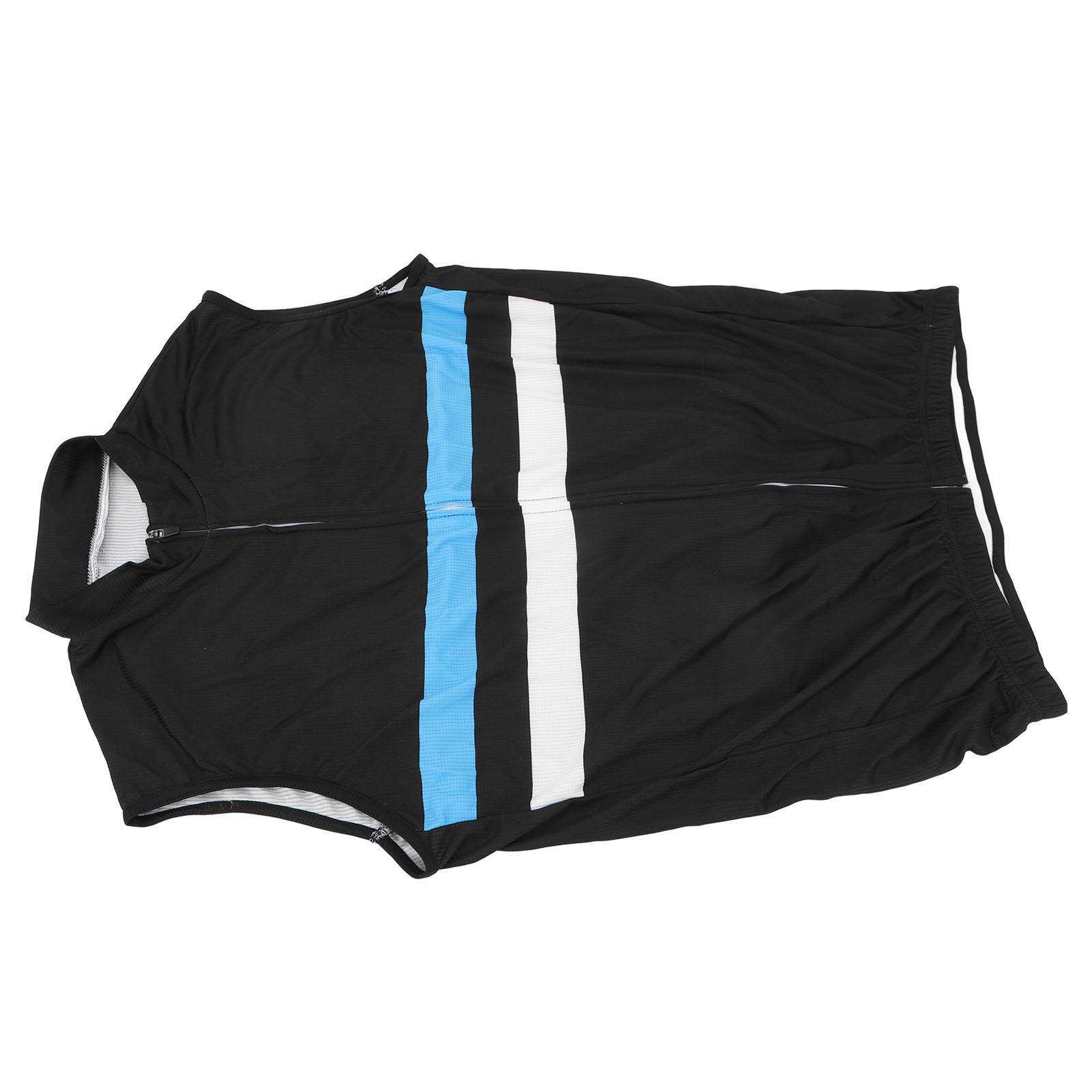 Велосипедный жилет Дышащая сетка Быстросохнущий Светоотражающий Велосипедный ветрозащитный жилет Без рукавов Легкий спортивный жилет Светло-голубой