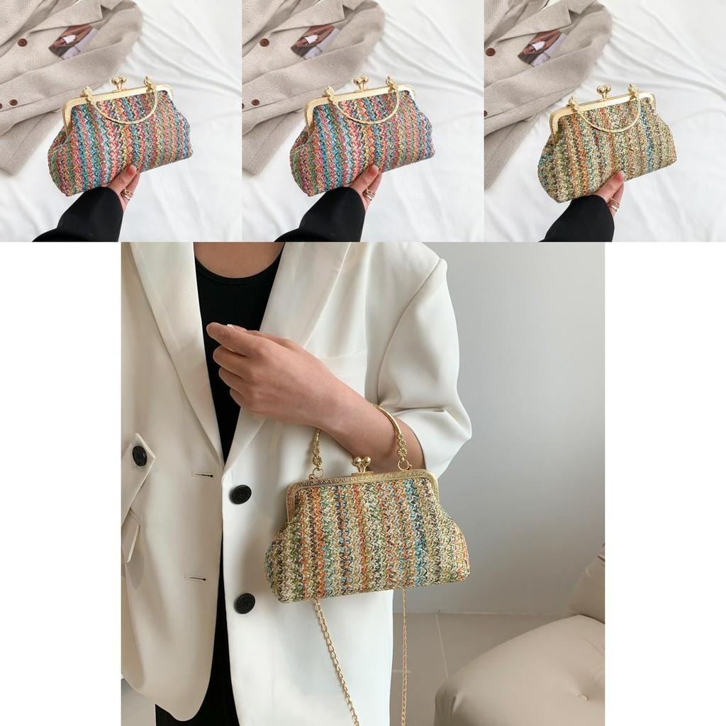 Stylish Urban Chic Woven Handbag 2023 Trendy Soft Woolen Mini Bag For Women