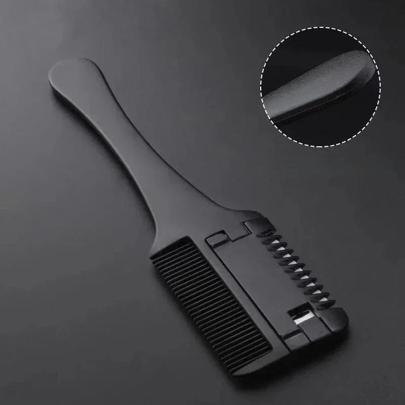 1pc Hair Cutting Comb Hair Brush with Razor Blades Hair Trimmer Cutting Thinning Tools Barbershop Hairs Salon Styling Tools Comb