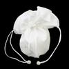 /White Satin Bride Bag Bridesmaid Wedding Party Flower Girl Handbag