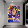 Purple Rain Prince Pop Graffiti Kunst Leinwand Malerei Poster und Drucke Abstrakte Straße Wand Kunst Bild Home Dekoration Cuadros