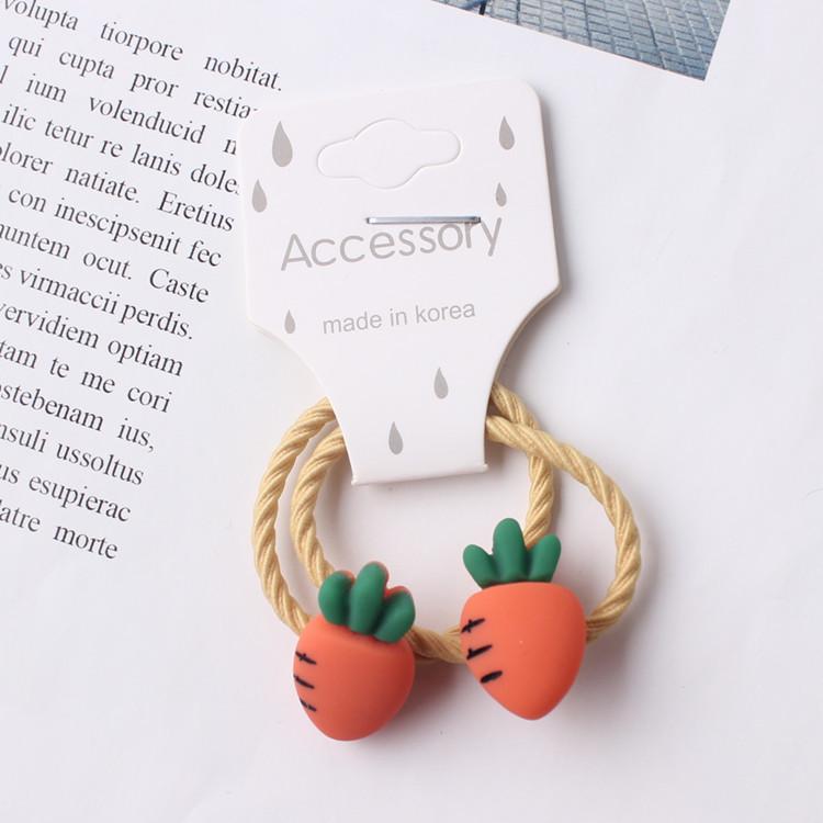 Schonende elastische Haargummis für Mädchen - Süßes Frucht-Design für Babys und Kinder
