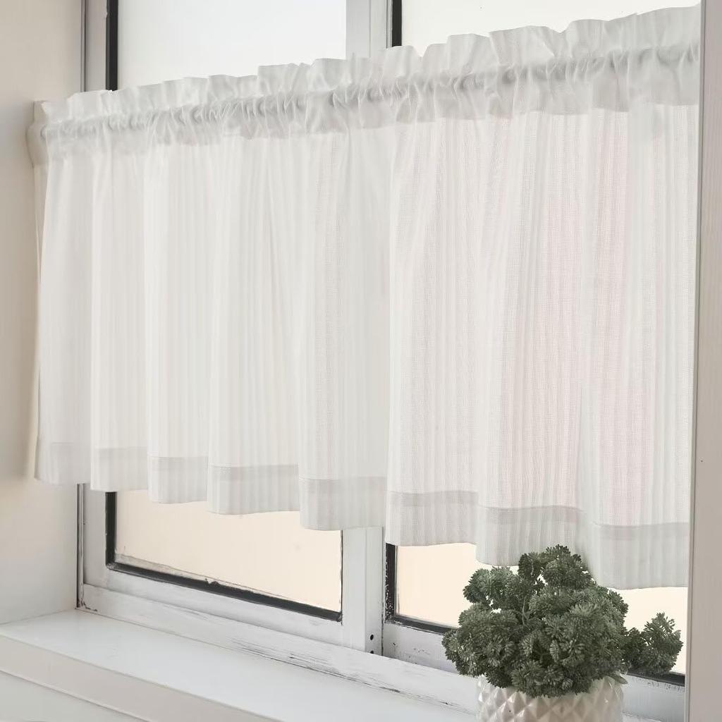 OSONA Mirror Lace Cafe 45cm 190cm Perfect for Small Mirror UV Room Heat Energy Scandinavian Sun Washable 1 Curtains, Long, Wide, Windows, Effect,