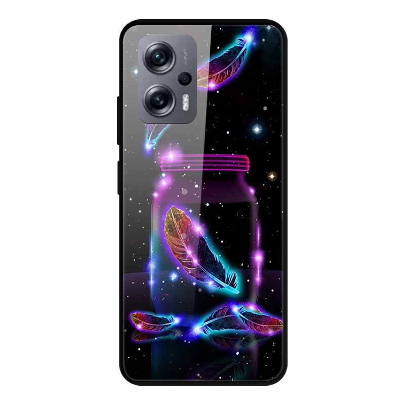 For Poco X4 GT Case Shockproof Tempered Glass Hard Back Cover For Xiaomi Poco X4 GT 5G Soft Bumper Coque PocoX4 GT X4GT Case