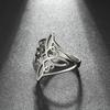 Creative Party Ring Electroplating Dress Up Fine Workmanship Witch Knot Stainless Steel