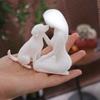 Pet Lover Art Woman and Dog Friendship Sculpture 3D Printed Desktop Dog Statue  Bookshelf