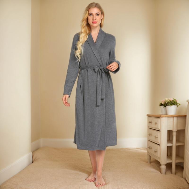 Autumn Women's Fashion New Home Wear Long Sleeve Long Pajamas