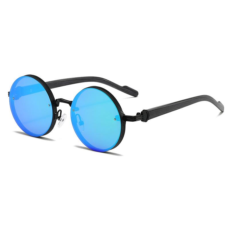 Retro Metal Round Frame Sunglasses Luxury Brand Men Women Fishing Cycling Driving Sun Glasses Outdoor UV400 Goggles