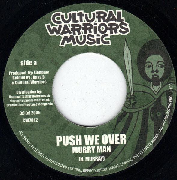

7inch Record MURRAY MAN Push We Over CW7012 Cultural Warrio 2005 Switzerlan Reggae Ska Dub Used