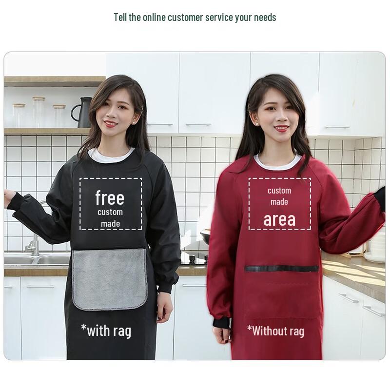 Waterproof Oil-Proof Kitchen Apron with Hand Towel