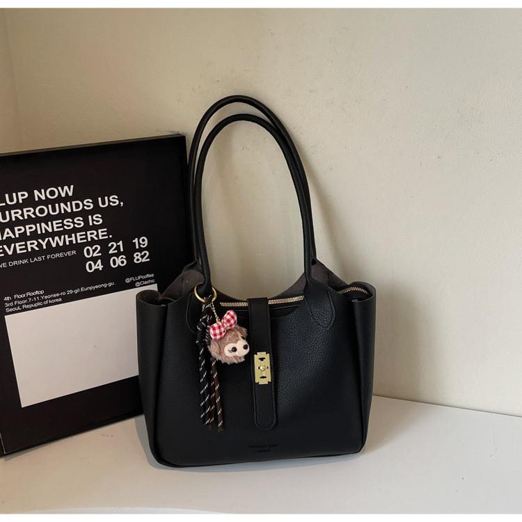 IELGY Hand Bucket Bag Fashion Shoulder Bag Simple Casual Diagonal Female Bag