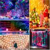 Mlambert 99Ft 300 LED Christmas String Lights Outdoor Indoor, 17 Solid Colors 8 Multicolors 8 Lighting Modes RGB Twinkle Fairy Rope Lights with