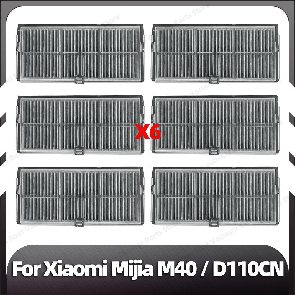 Kompatibel für Xiaomi Mijia M40 Ersatz-Hauptseitenbürste HEPA-Filter Mopp-Pads Staubbeutel Ersatzteile Zubehör