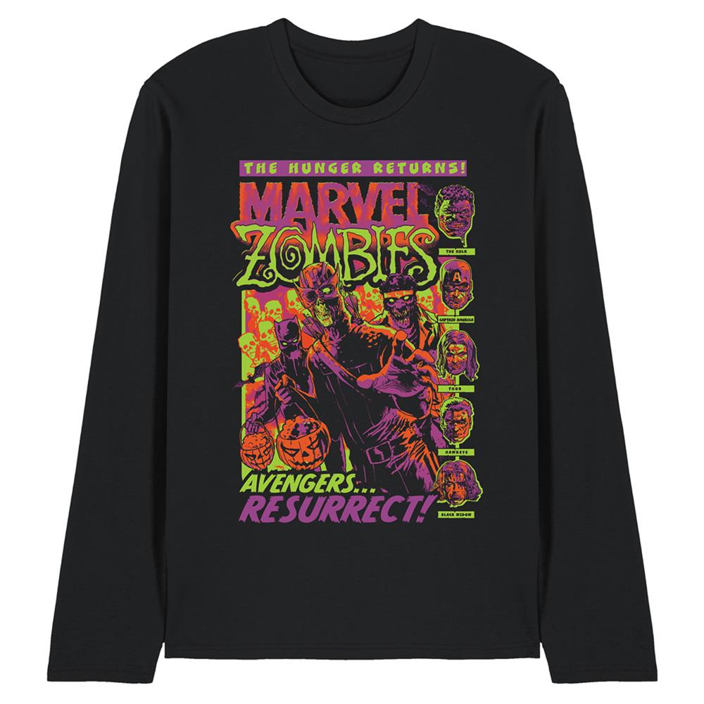 Marvel Zombies Unisex Adult Resurrect Avengers Long-Sleeved T-Shirt