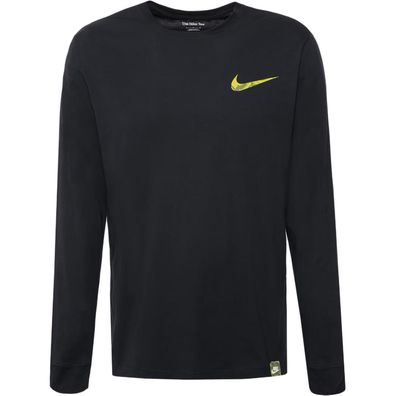 

Nike Letter Logo Pullover Crew Neck Long Sleeve T-Shirt Men tops Black FZ7956-010 XL