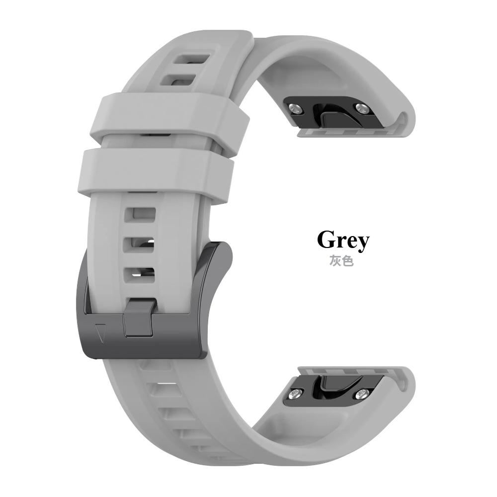26mm 22mm 20mm QuickFit Silicone Strap For Garmin Fenix 8/Tactix 8/Enduro3/Fenix E 7X Bracelet Wristband Forerunner 965/955 Band