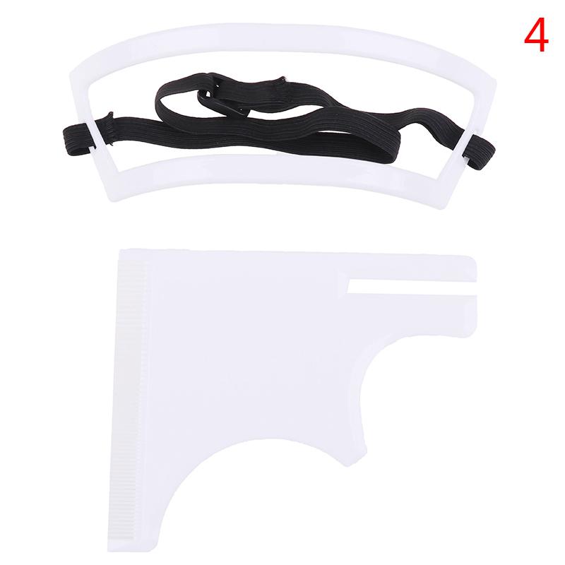 2/3/4Pcs Men Beard Hair Goatee Neckline Shaving Template Guide Haircut Kit Tool