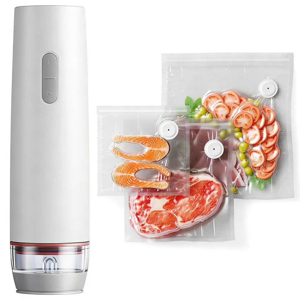 Compact Vacuum Sealer for Food, Powerful Handheld Vacuum Sealer Machine, Seal Meal Saver with Visible Water Tank,