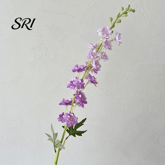 Forest Style Flower Arrangement Larkspur Artificial Flowers Realistic Delphinium with Bendable Stems Rustic Floor Eco-friendly Vase Decor for
