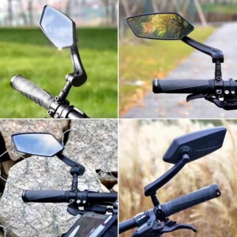 Bike Mirror 360 Degree Rotatable Cycling Rear View Mirrors Handlebar Rearview Mirror Safe Mirror