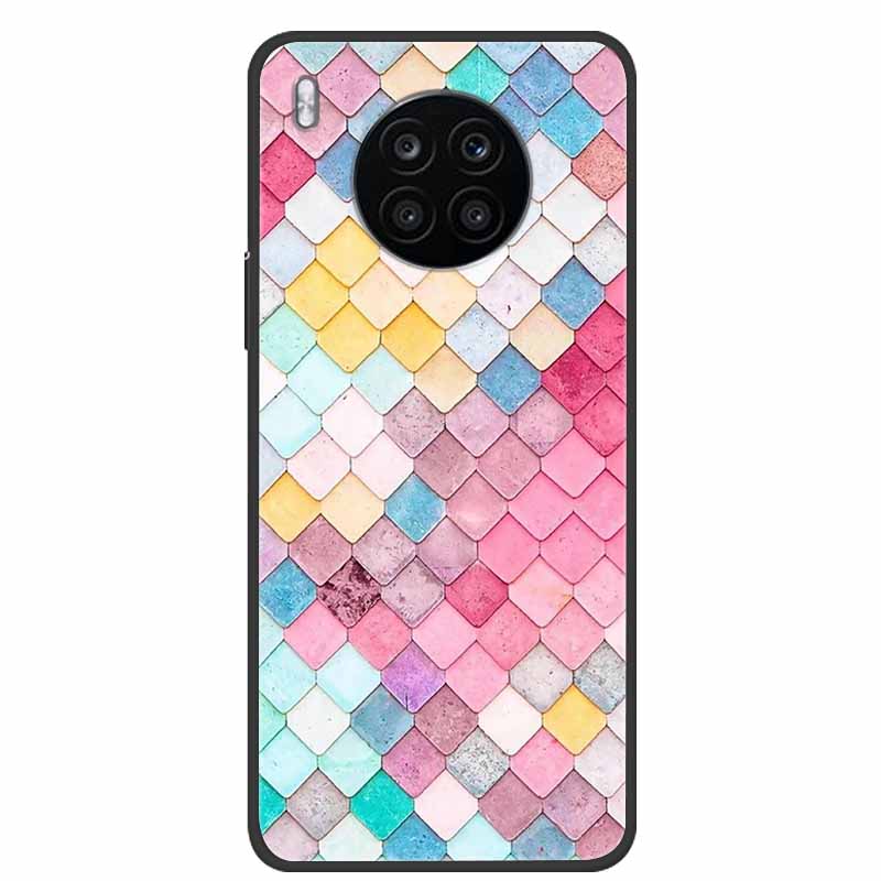 For Huawei Nova 8i Case Shockproof Soft silicone TPU Back Cover For Huawei Nova 8i Phone Cases Nova8i Nova 8 i 2021 Cute Cartoon