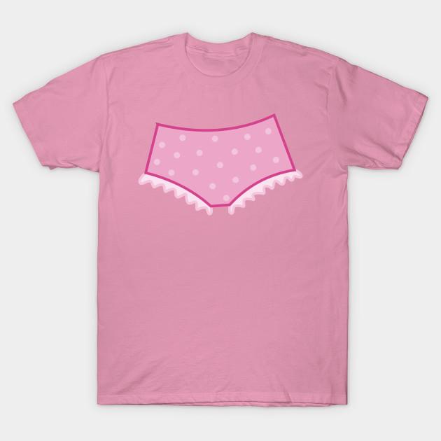 T Shirt Women Pink Dotted Panties Harajuku Print Kawaii Tshirt Summer Short Sleeve Female T-Shirt Top Tee