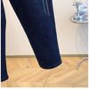 DIMANAF 2025 Autumn Winter Plus Size Jeans New Women Blue Vintage Cotton Denim Long Pants Thicken Flocking