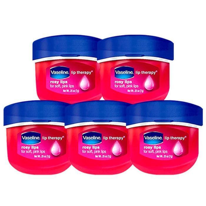 Vaseline Lip Therapy Rosy Lips Mini 7g Lip Balm (5ea) Highly Moisturizing (30322882)
