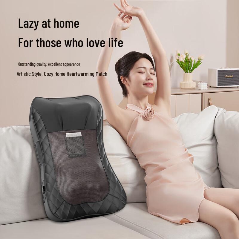 Aux Shiatsu Massage Cushion with Red Light Heat CN Plug (adapter Included)