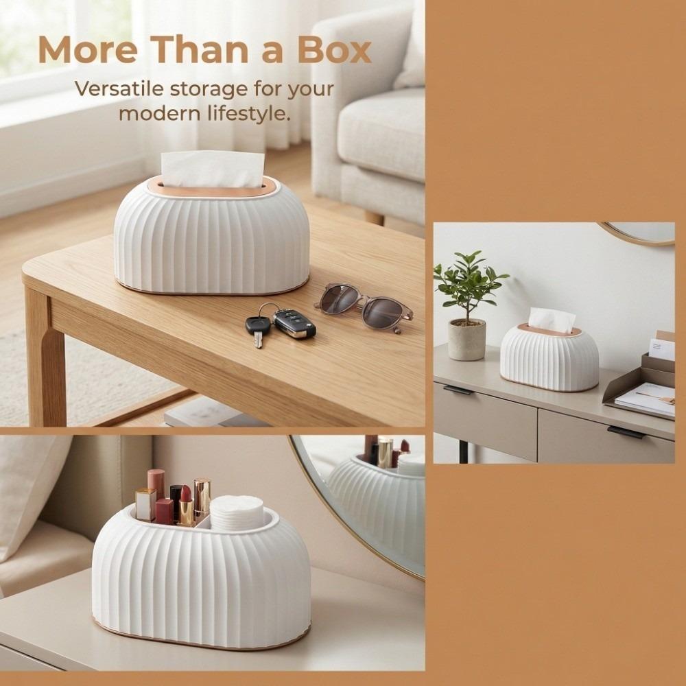 Lifting Design Tissue Box Spring Loaded Storage Box Space Saving Napkin Organizer  Desktop Place
