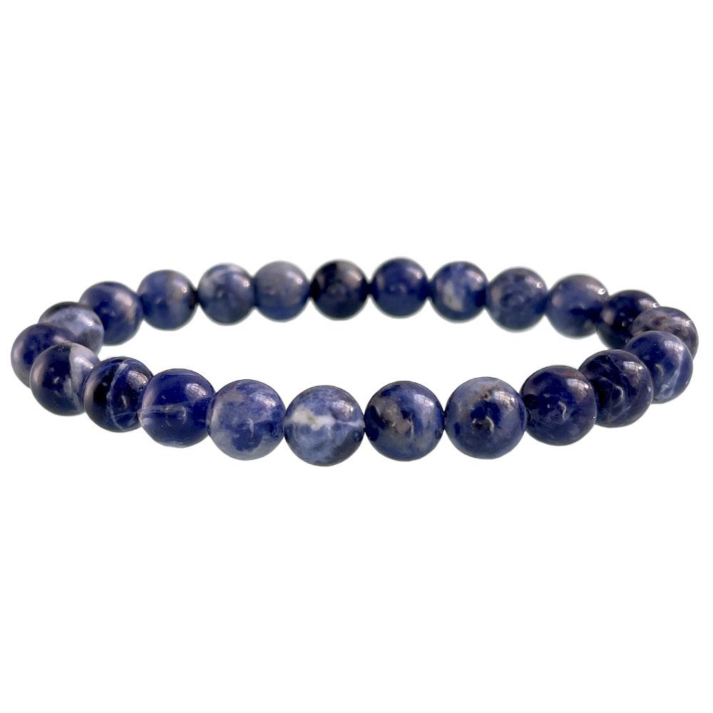 Natural Stone Beaded Bracelet 6-10mm Stretch Yoga Jewelry - Tiger Eye Turquoise Agate Jasper Healing Bangles for Women Men