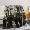 1PC Custom Name Wu Tang Clan Patterned Flannel Blanket Suitable For All Seasons for Home Decor Warmth and Comfort Gifts Holiday Present