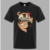 Short-sleeved T-shirt Printing Process Can Be Worn Inside and Outside, Loose Stripes