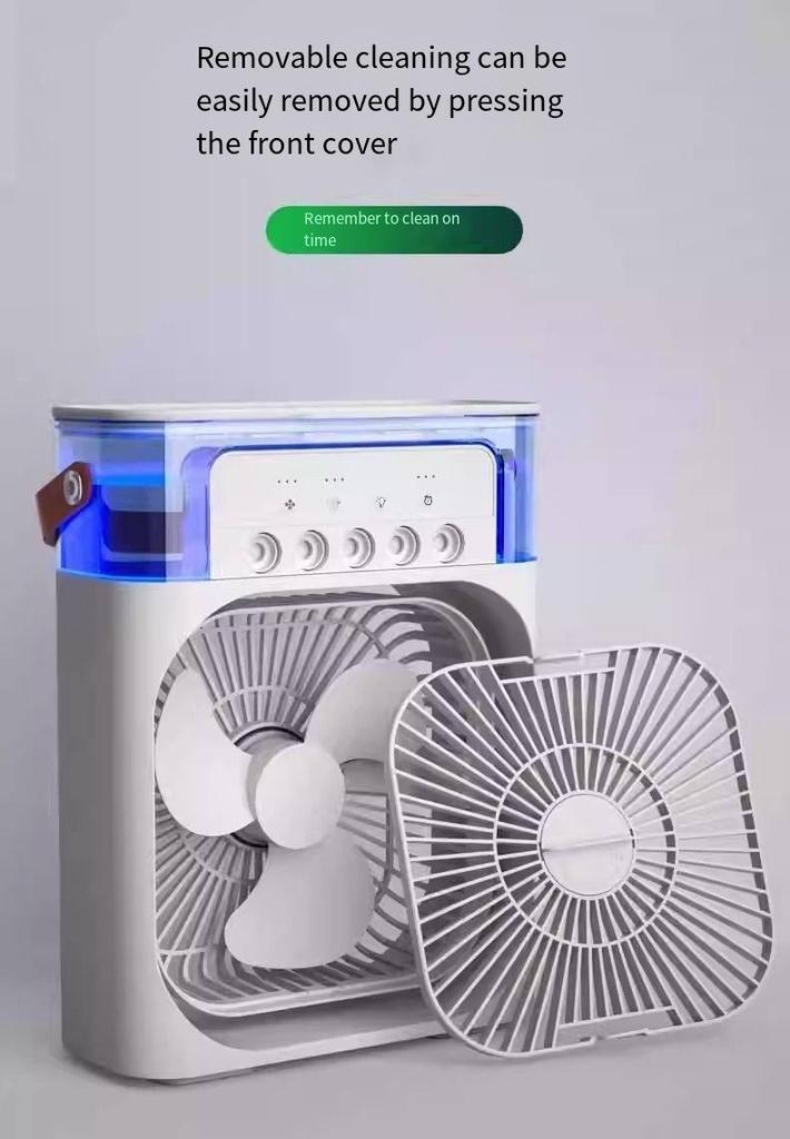 Desktop Atomizing Five-Hole Spray Fan and Humidifier for Home, Office, or Dorm