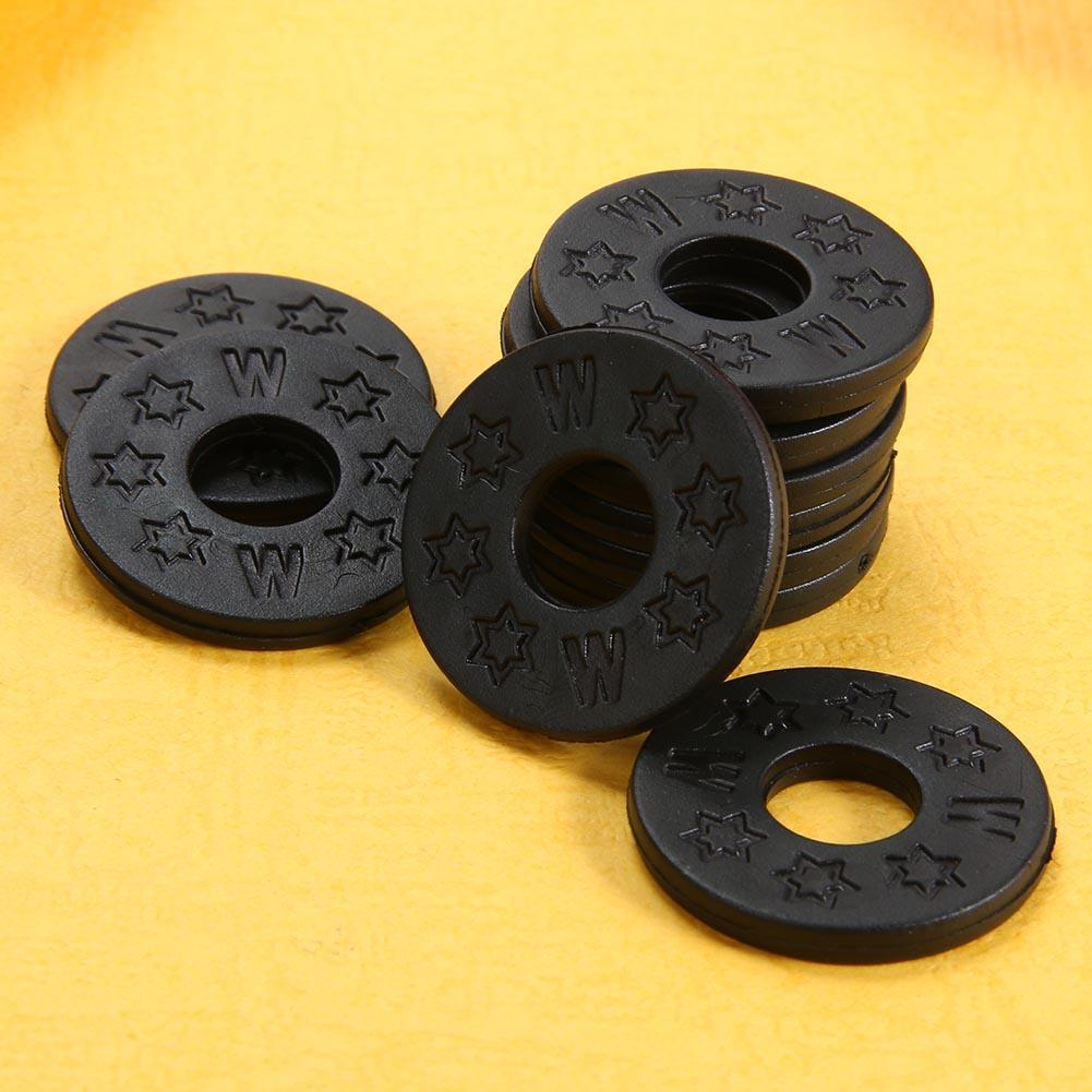Rubber Guitar Strap Locks Blocks for Acoustic Electric Guitar Bass Pack of 10 Lightweight Portable Music Elements
