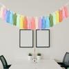 Cotton Tassel Garland Pastel Banner Addition To Nursery Room Girls Bedroom Accessories Easy Hanging