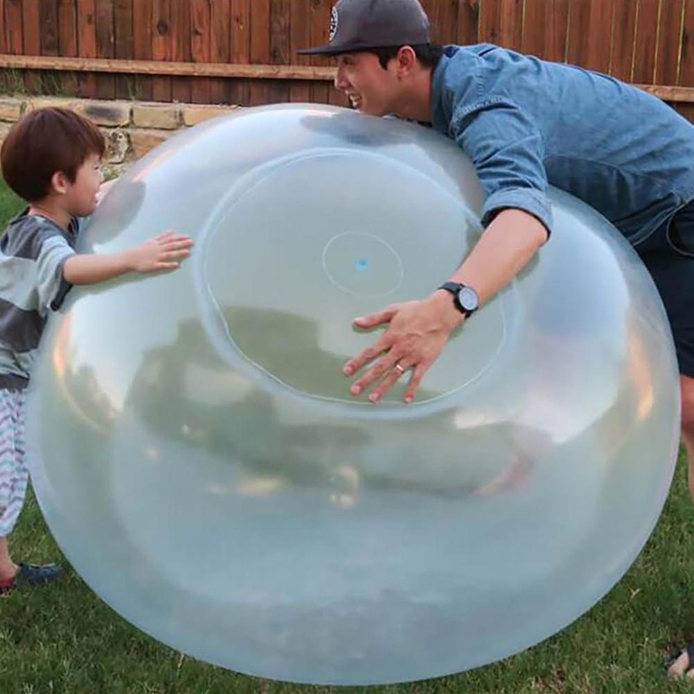 Children Outdoor Soft Air Water Filled Transparent Bubble Ball Inflating Balloon Toy Fun Party Game Great Kids Gifts