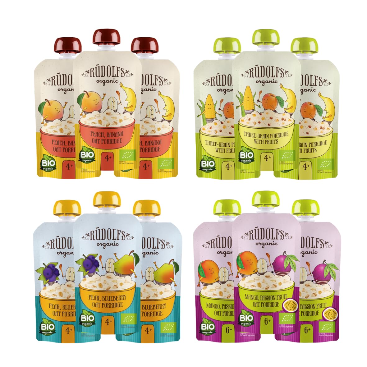 

Rudolf Organic Fruit Baby Smoothie 110g of 3 of 4 [Oatmeal] [Generous Size] [Organic JAS] [EU Organic] [Sugar-Free] (Set flavors)