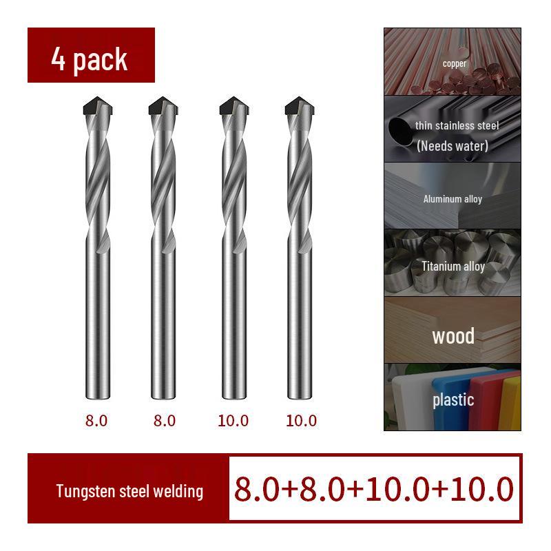 Tungsten Steel High Hardness Alloy Twist Drill Bit Set for Hard Metals