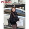 Sweater For Women With Stand Collar And Knitted Design For Fall Casual Wear